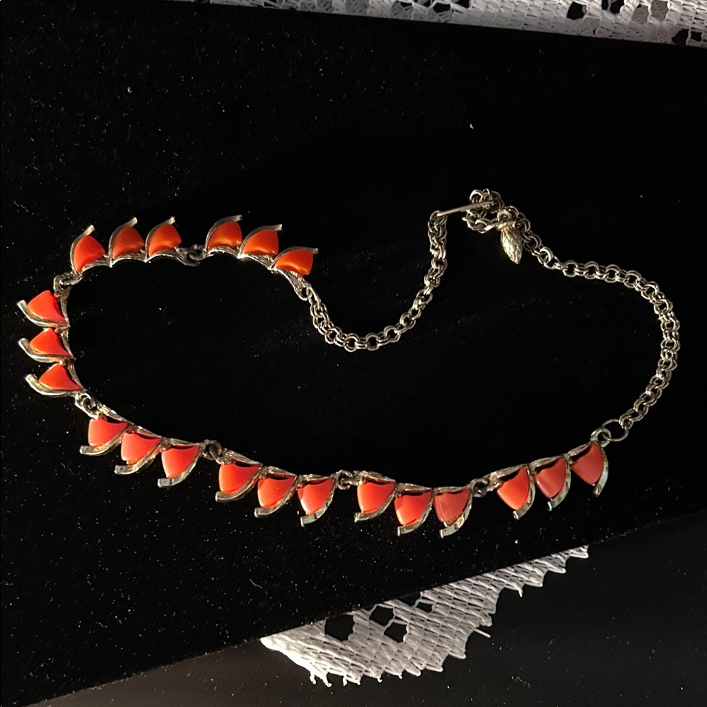 Vintage orange Necklace